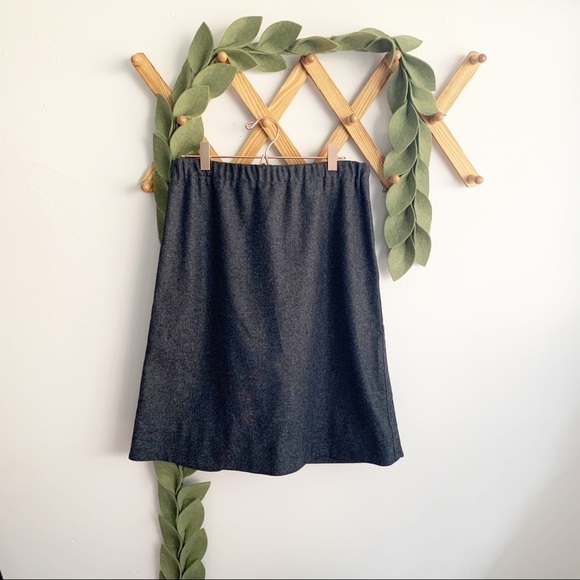 Marni Gray Wool Skirt
